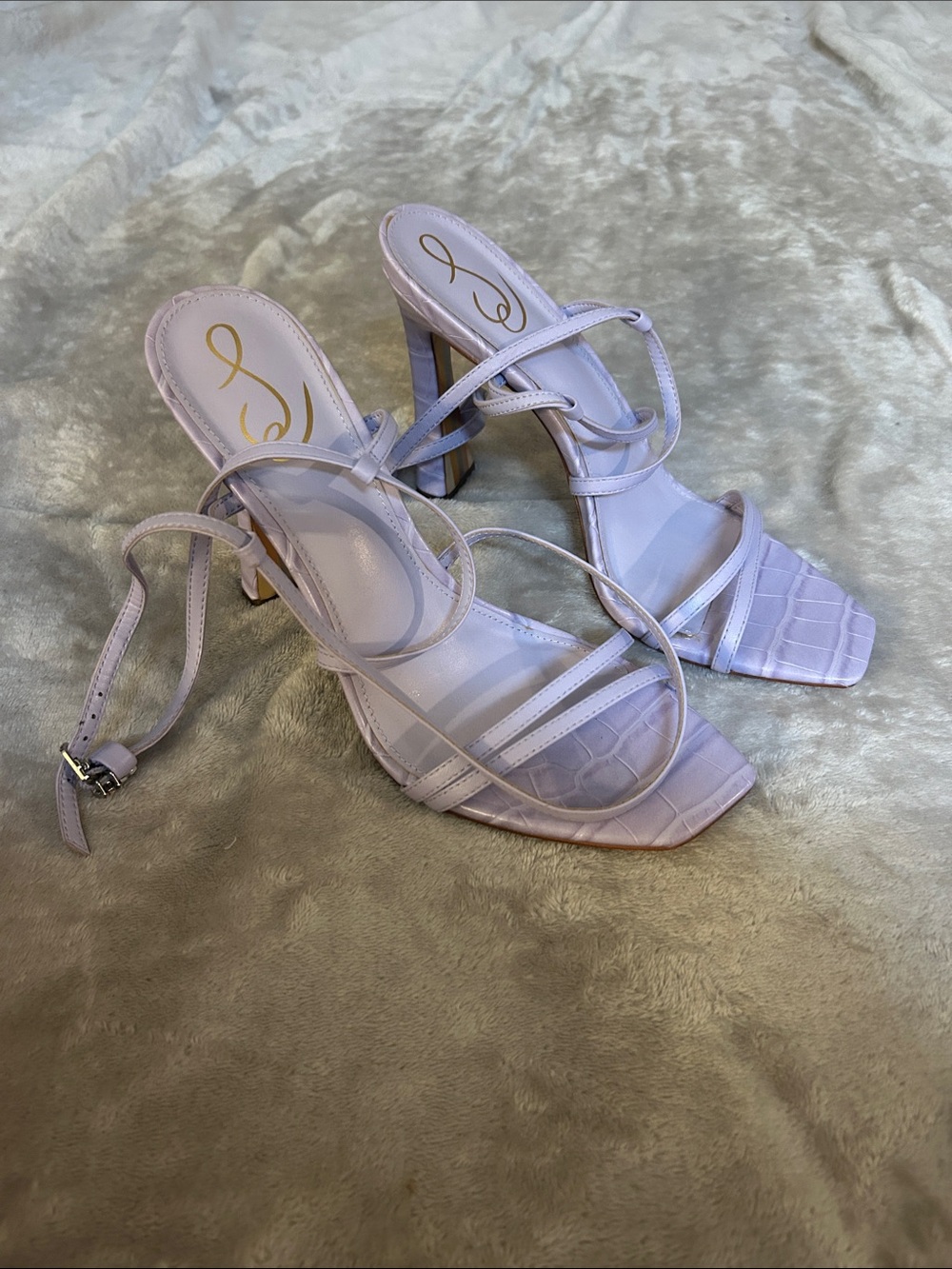 Sam edelman Lela strappy heel in lilac